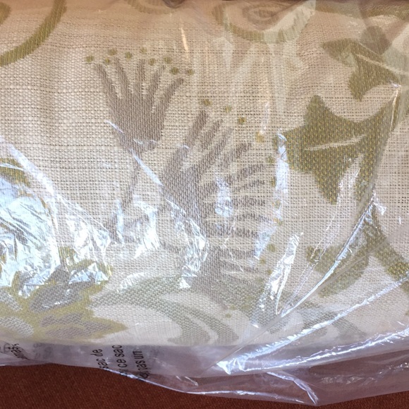 Sunbrella Tan Tapestry Bolster Neck Outdoor Pillow - Picture 4 of 5